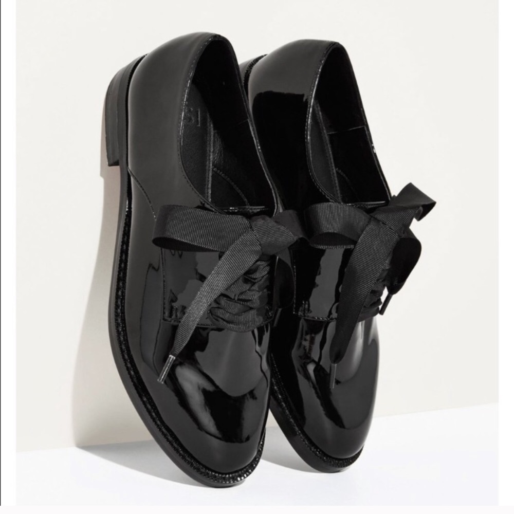Vegan Patent Leather Oxfords